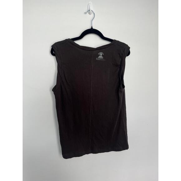 Chaser Jimi Hendrix Graphic Tank Top Womens Large Brown Retro 1969 Sleeveless - Picture 2 of 6